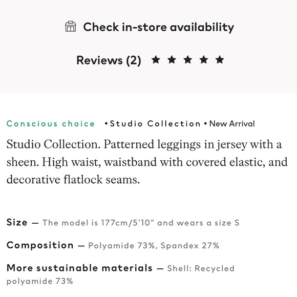 H&M Studio Collection Green Leopard Print Patterned Leggings - Picture 15 of 16